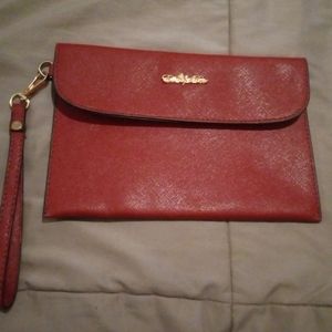 Ella Rose Patent Red Leather 6"x10" Wristlet